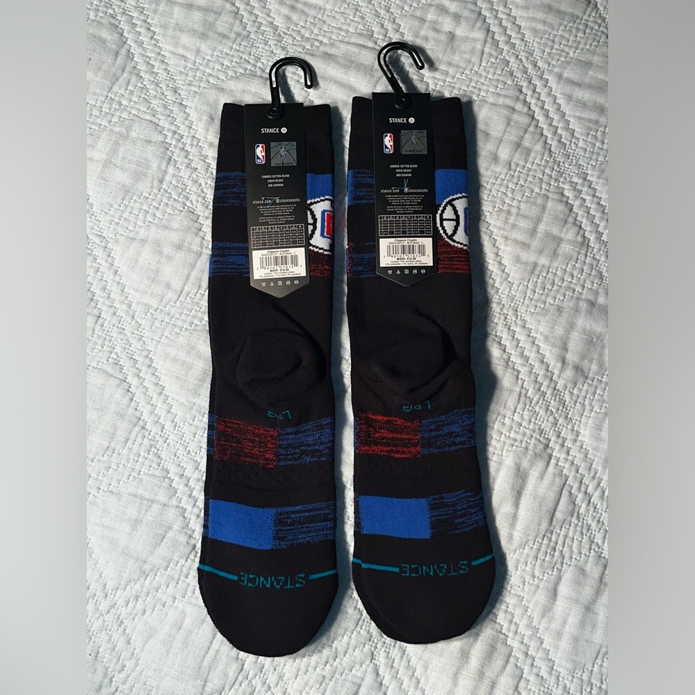 Lot of 2 - $16.99 Stance Men’s Cryptic Collection Crew Socks NBA LA Clippers - Picture 8 of 8